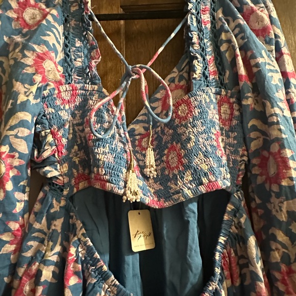 NWT Large Free People Sasha mini dress- river combo - Picture 10 of 14